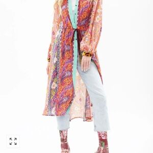 Aratta Multicolor Paisley Dress/Kimono